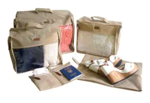 Набор дорожных сумок в чемодан 5 шт ORGANIZE - цвет бежевый